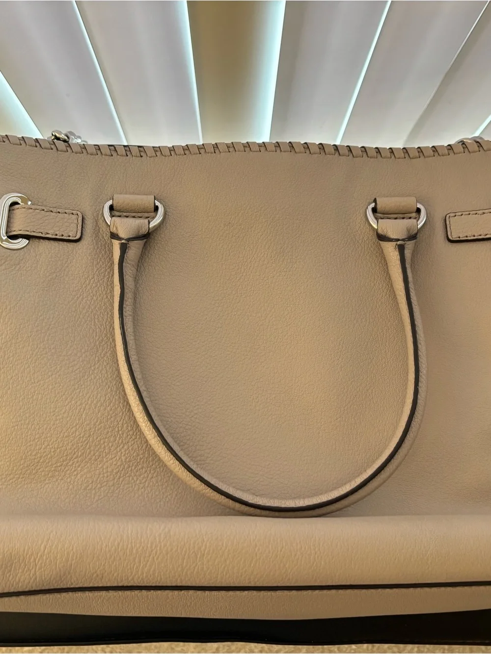 Michael Kors Whipped Hamilton Large EW Tote Color Cement